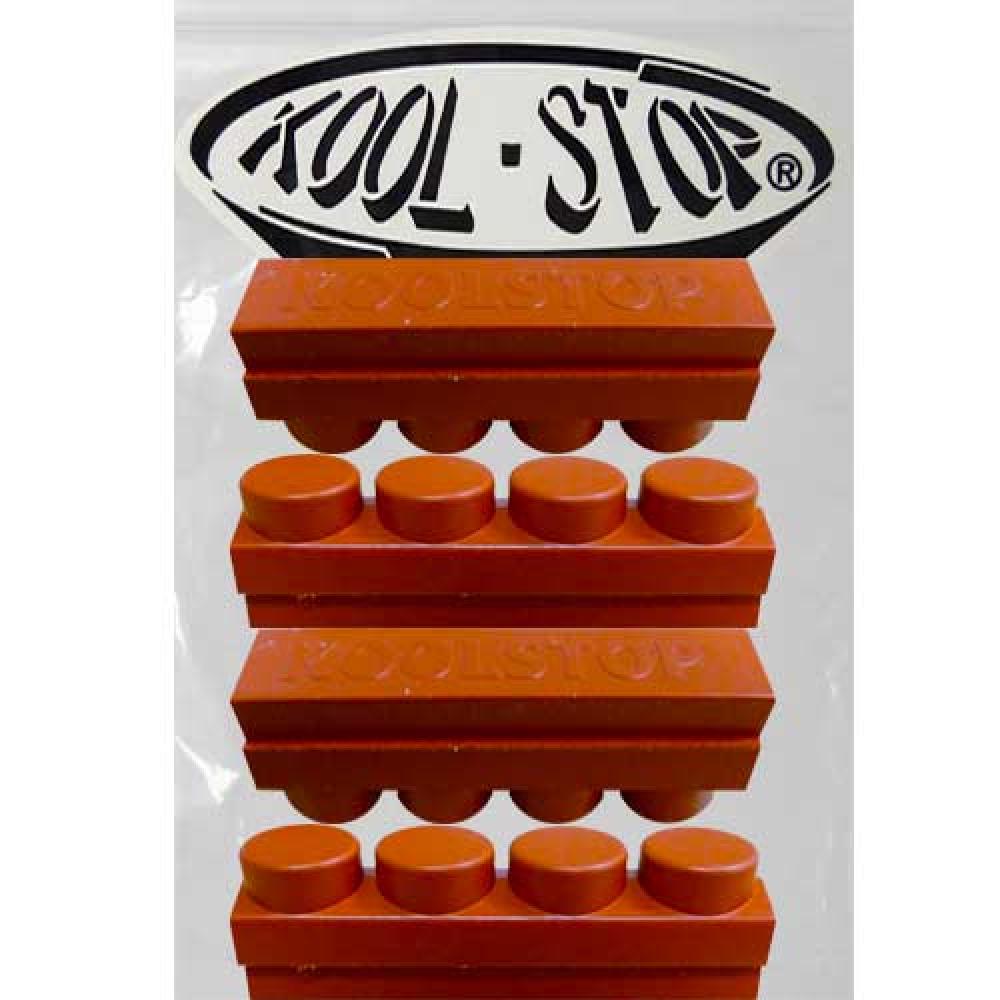 Kool Stop Vintage Felgenbremsbeläge 4er-Set orange für klassische Rennräder, langlebig und optimale Performance.