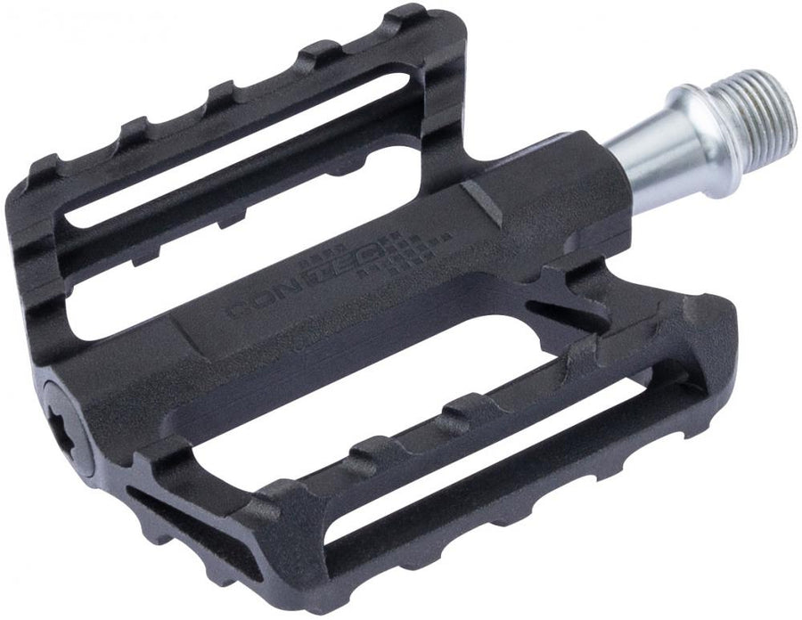 Contec Pedal Trail2 - MTB-Trekking Plattformpedal - gedichtetes Industrielager - CNC-Aluminiumkörper - CrMo-Achse - schwarz