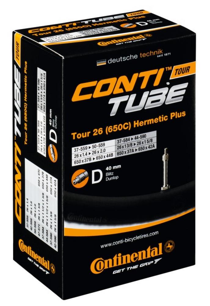 Verpackung Continental Schlauch Conti Tour 26 Hermetic Plus, 26x1 1/8-1.75, 37/47-559/590, SV 42mm