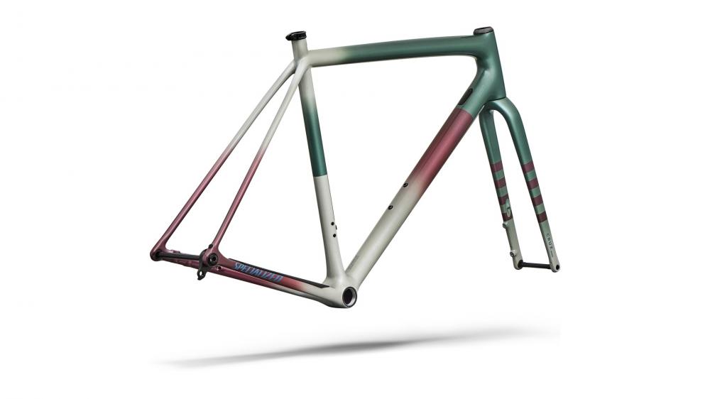 CRUX 10R Rahmenset - Cyclocross Rennrad Frame 54cm - Dolomite/Fjord/Glacier Metallic