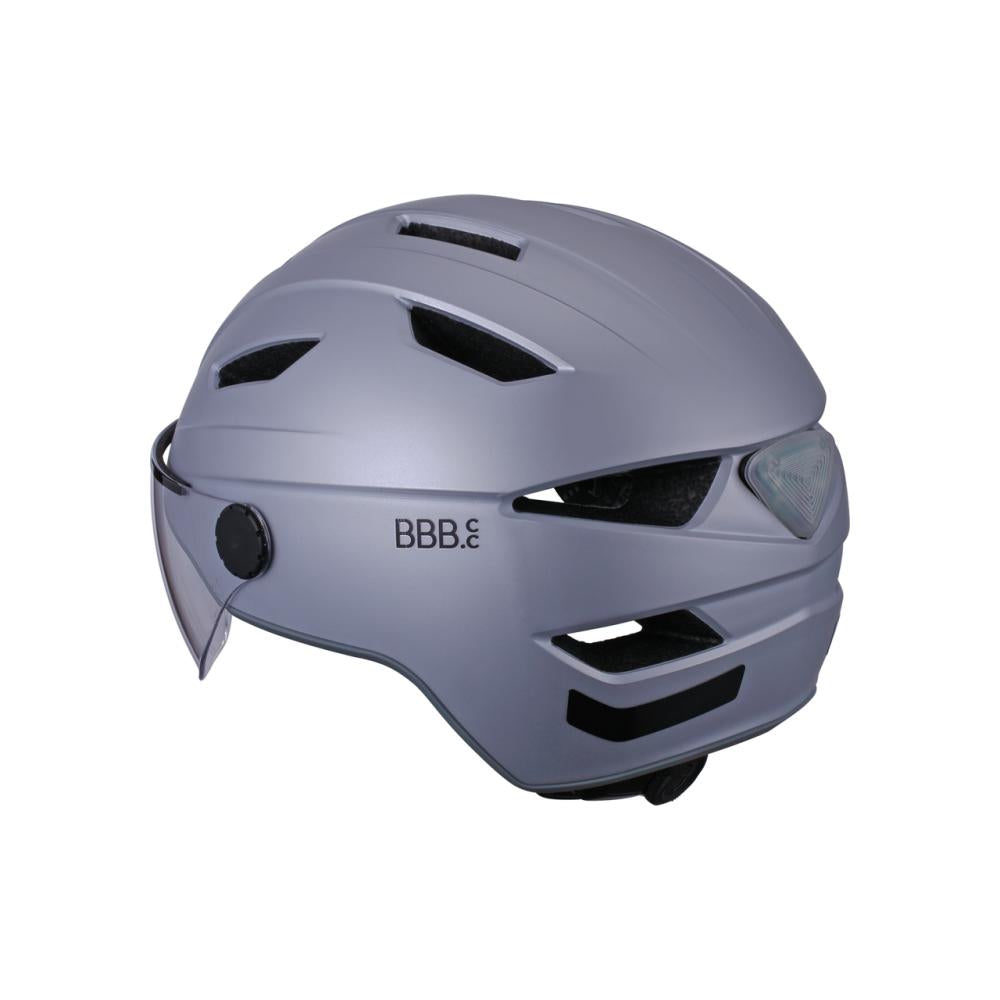 BBB Cycling Helm Move Faceshield L matt grau - sicherer E-Bike- & Speed-Pedelec-Helm