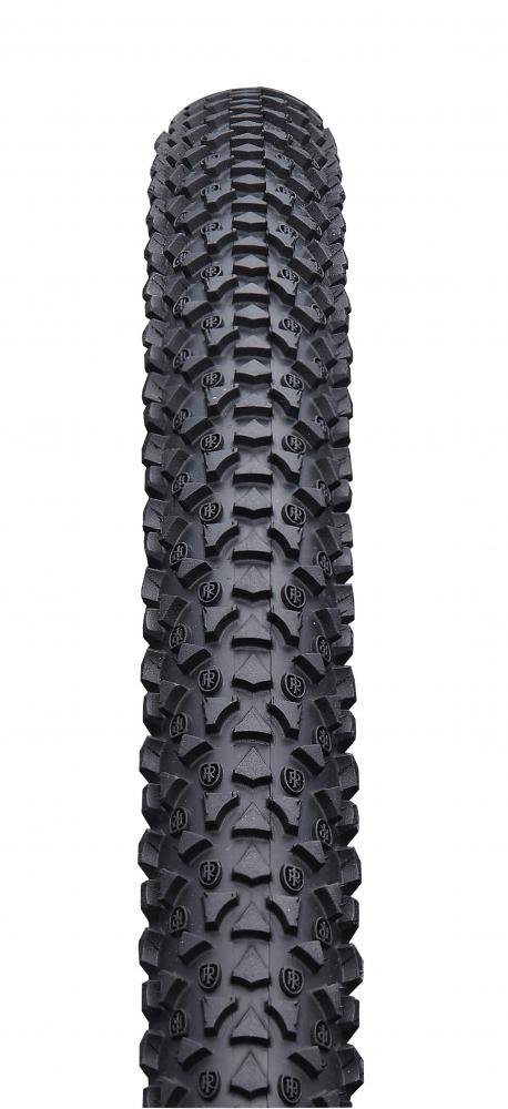Ritchey Comp Shield Drahtreifen 27.5x2.10, schwarzer MTB-Reifen mit markantem Profil und R-Logo.