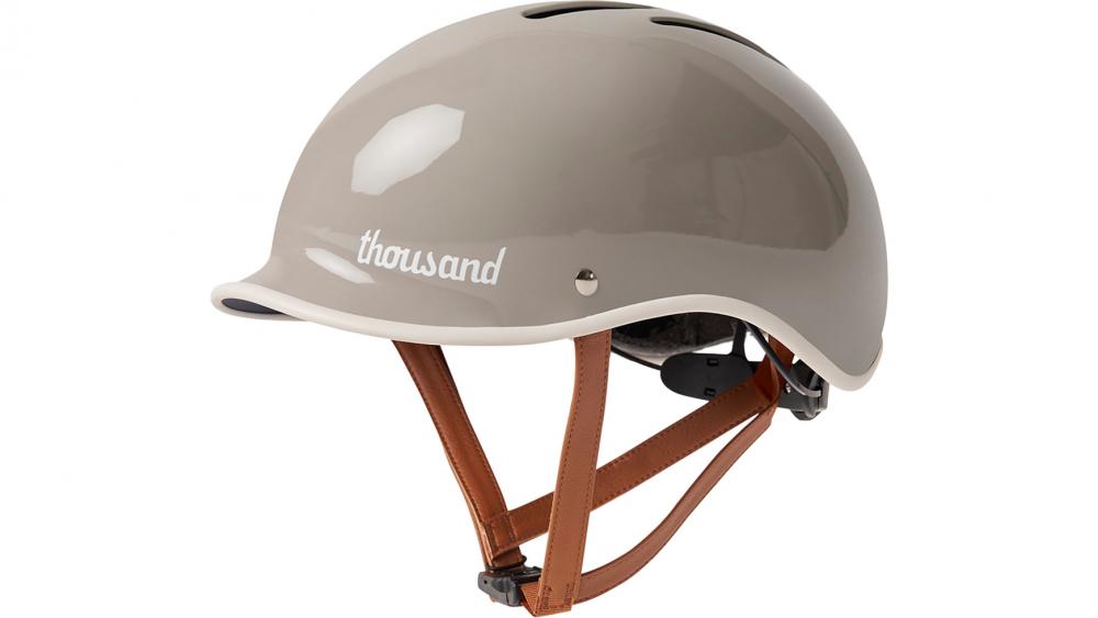 Thousand Heritage 2.0 Dove Grey L - Fahrradhelm Retro Design, Größe 59-62 cm, mattgrau, Sicherheitsverschluss, Belüftung