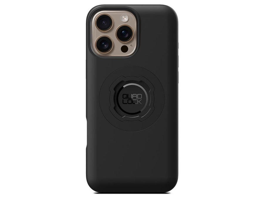 Quad Lock MAG Case iPhone 16 Pro Max Schwarz - Stoßfest, MagSafe-kompatibel, kabelloses Laden, schlankes Design