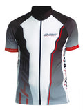 CHIBA Team Shirt - Radsport Shirt XL schwarz, atmungsaktiv, durchgehender Reißverschluss