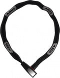 ABUS Kettenschloss Steel-O-Chain 8807K/110 cm schwarz, 7mm Vierkantkette, Sicherheitslevel 8 aus gehärtetem Stahl.