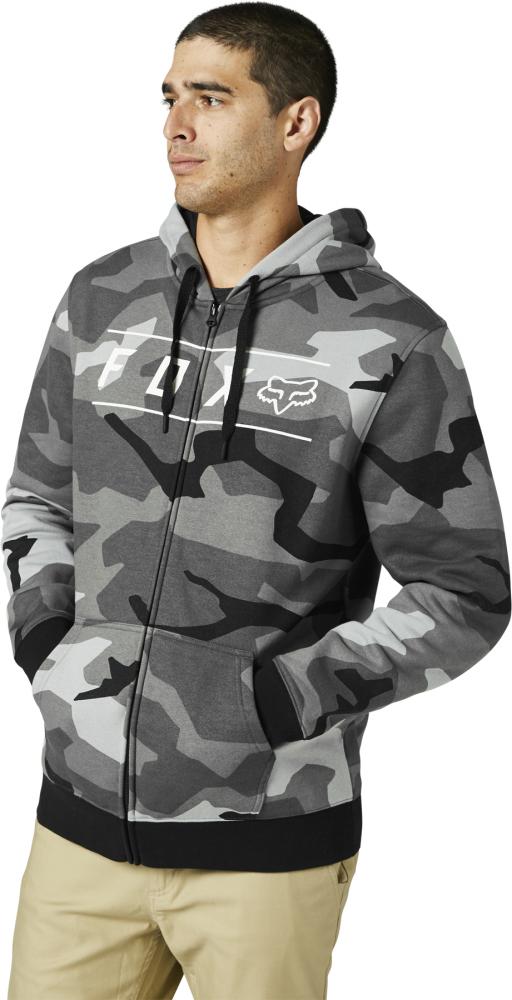 Fox Pinnacle Camo ZIP Fleece Basic Black Camouflage Größe L