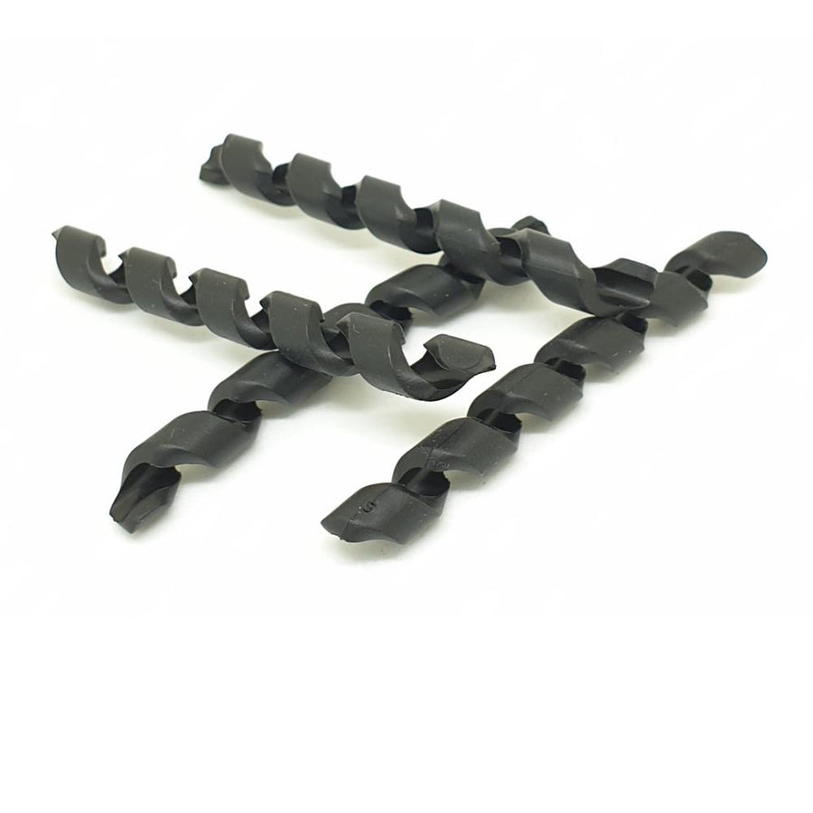 capgo OL Rahmenschutz Außenhüllen Spirale Schwarz Ø 4-5 mm - Schutz für Fahrradzüge