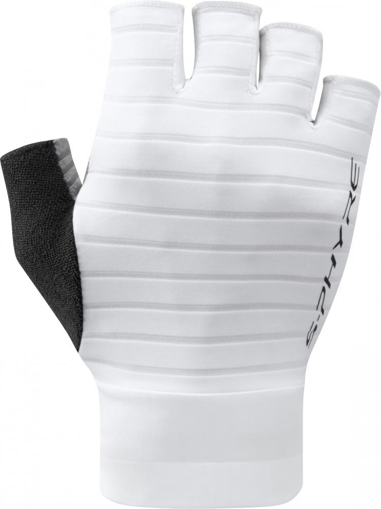SHIMANO S-Phyre Flash Gloves White S - aerodynamische Rennrad-Handschuhe