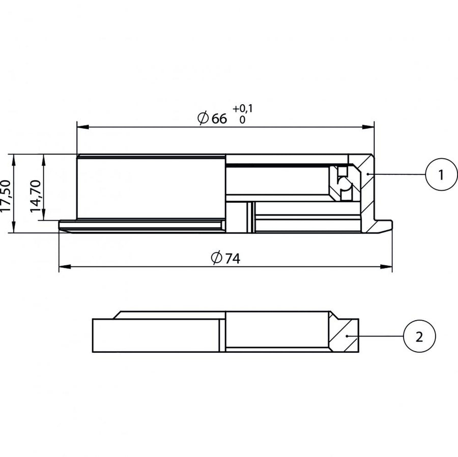 Centurion Steuersatz AICR by ACROS® 66 mm/74 mm - präzise Lenkperformance