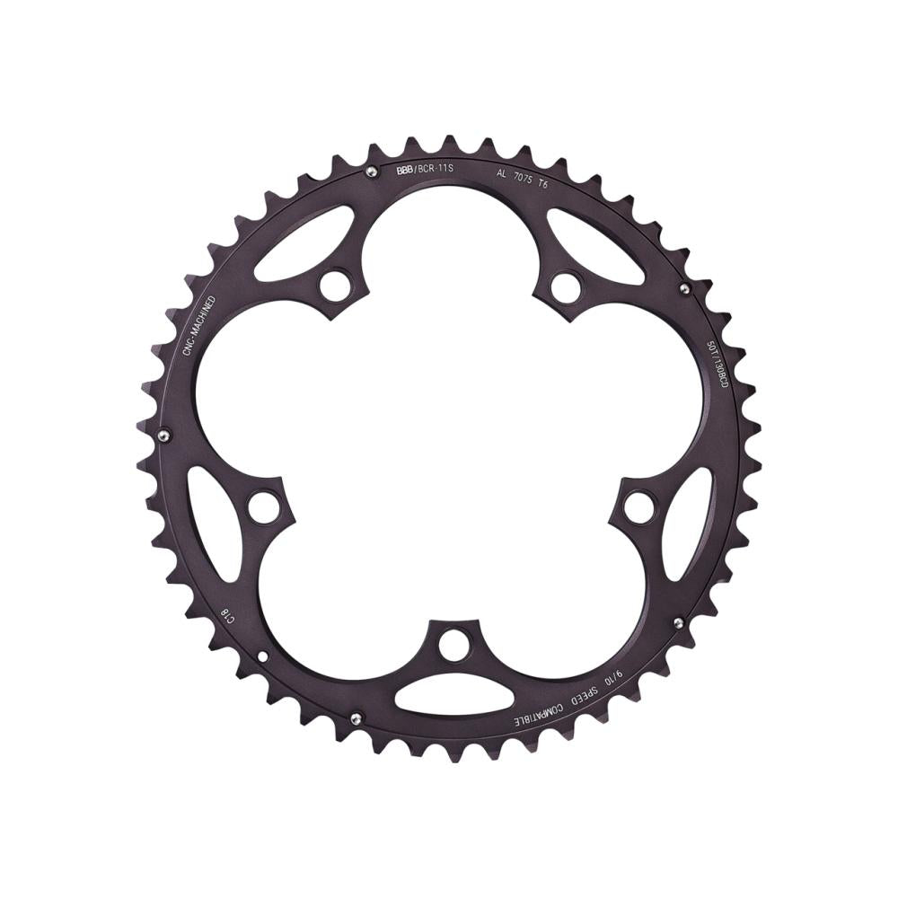 BBB Cycling BBB Kettenblatt RoadGear 52T/130mm anthrazit 52T/130mm anthrazit - effiziente Rennrad-Performance