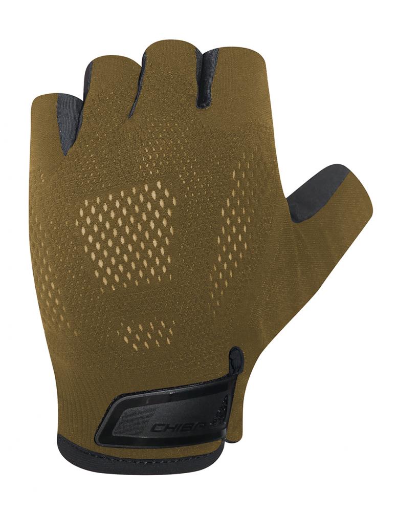 CHIBA BioXCell Road - Radhandschuhe kurz, XS, olive, 73 g, Gelpolster & Belüftung