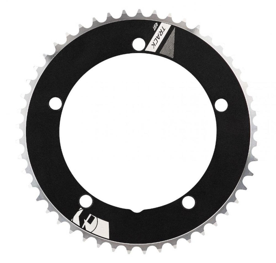 Vision Kettenblatt Track Non-Series 5-Arm 144 mm x 52 T Schwarz - CNC-gefräst AL7075/T6