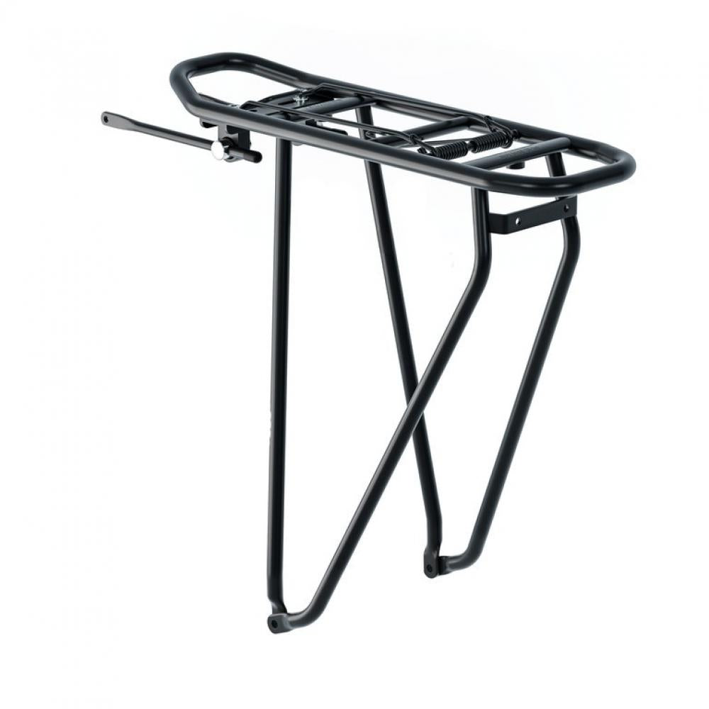 Racktime Gepäckträger Basic 2.0, schwarzer, stabiler Heckgepäckträger für 26 Zoll Fahrräder.