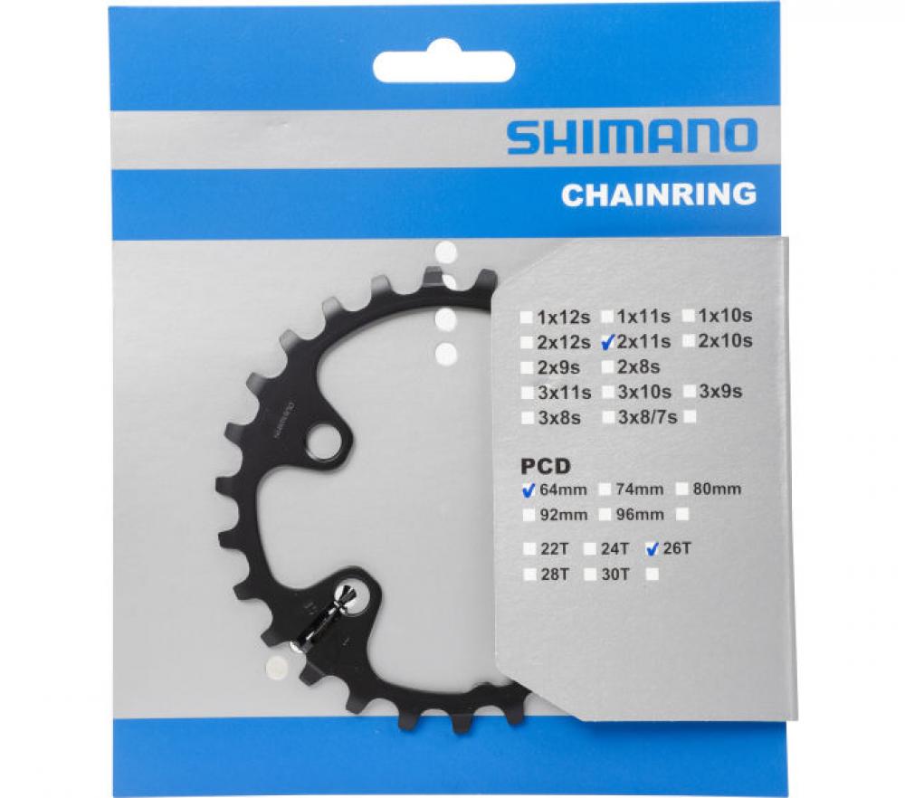 Shimano Deore FC-M5100 Kettenblatt mit 26 Zähnen in Originalverpackung für moderne MTB-Schaltungen.