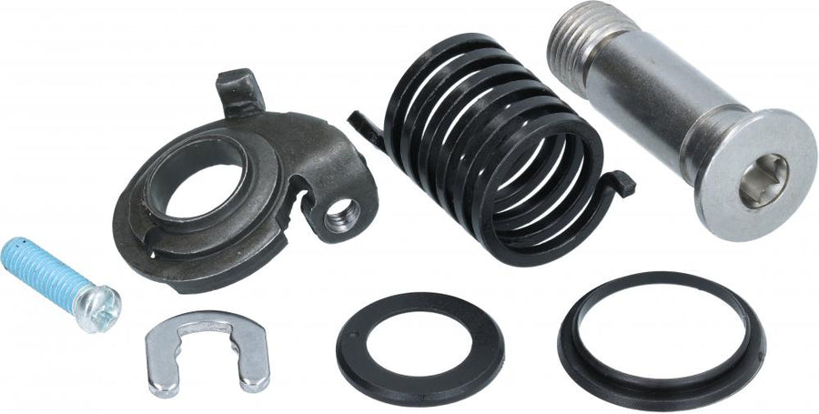 Shimano Alivio RD-T3000 Schaltwerk-Befestigungsschraube mit Feder und Kleinteilen für 9-fach MTB-Schaltungen.