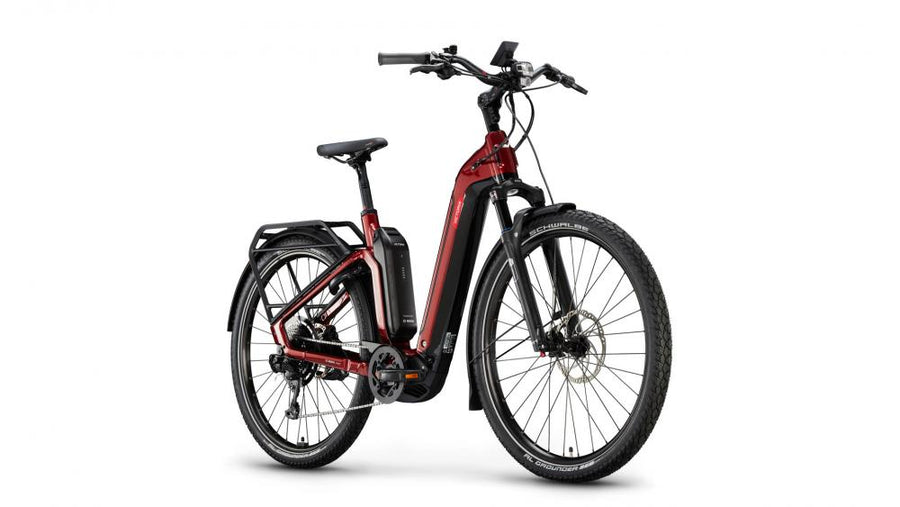 VICTORIA Elektro-Urbanrad "UTILYON 4" (#1), Wave, 29", wine red, 10-Gang SHIMANO "Deore", 52cm
