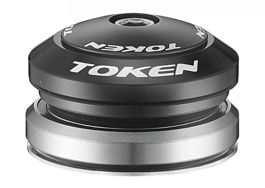 Schwarzer TOKEN Omega A-Serie AHead Steuersatz 1 1/8" (42mm) für Fahrräder.