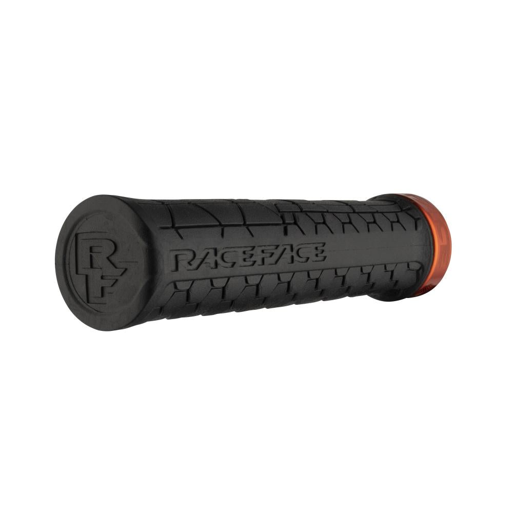 Race Face Getta Grip Lock-On Griff, 33mm, orange/schwarz - sicherer Halt für anspruchsvolle Trails