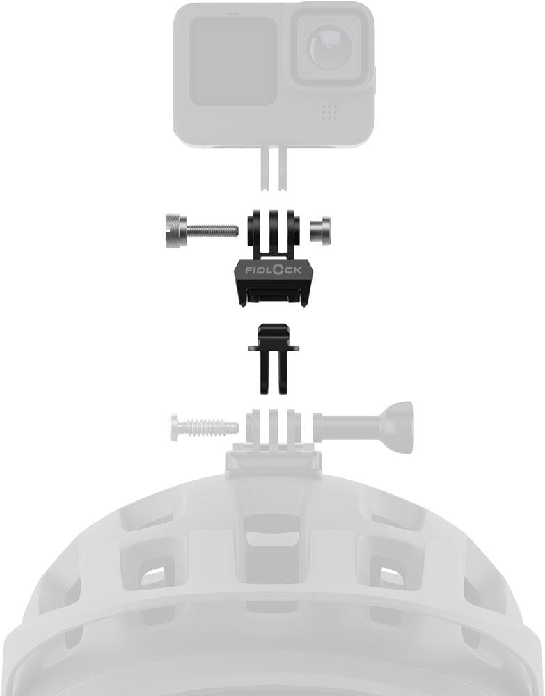 FIDLOCK PINCLIP Action Cam Mount  Magnetischer Schnellwechsel-Adapter für Action-Cams, vibrationsfrei, robust, einfacher Klick-Mechanismus