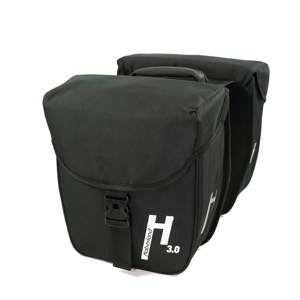 Haberland Doppeltasche 18l Basic S 3.0 MIK schwarz - praktische Gepäckträgertasche