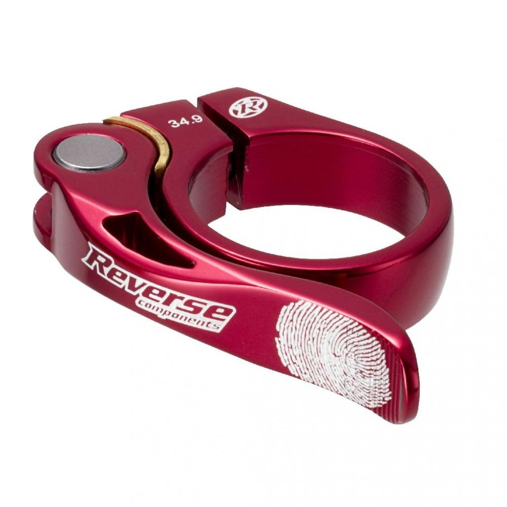 Reverse Sattelklemme Long Life 34,9 mm mit Schnellspanner rot