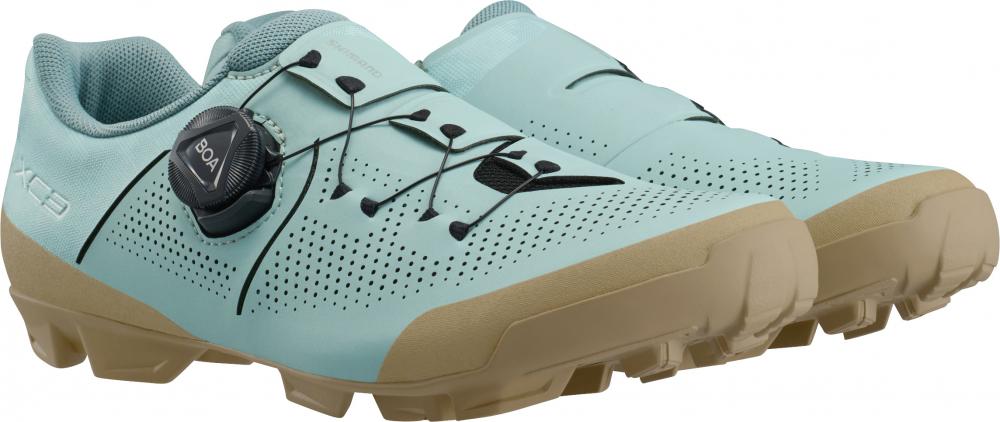 SHIMANO Fahrradschuhe XC302W Damen MTB SPD Größe 37 Blau - frauenspezifischer XC-Schuh