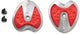 Sidi Anti-Slip Heel Ersatzabsätze - Rot/Grau, 1 Paar