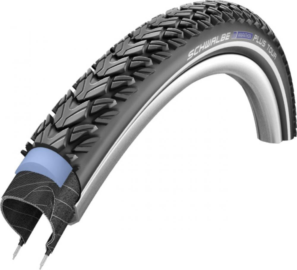 Schwalbe MARATHON PLUS TOUR 26x2.00" 50-559 E-25 + 2x AV13 Schlauch + Reifenheber