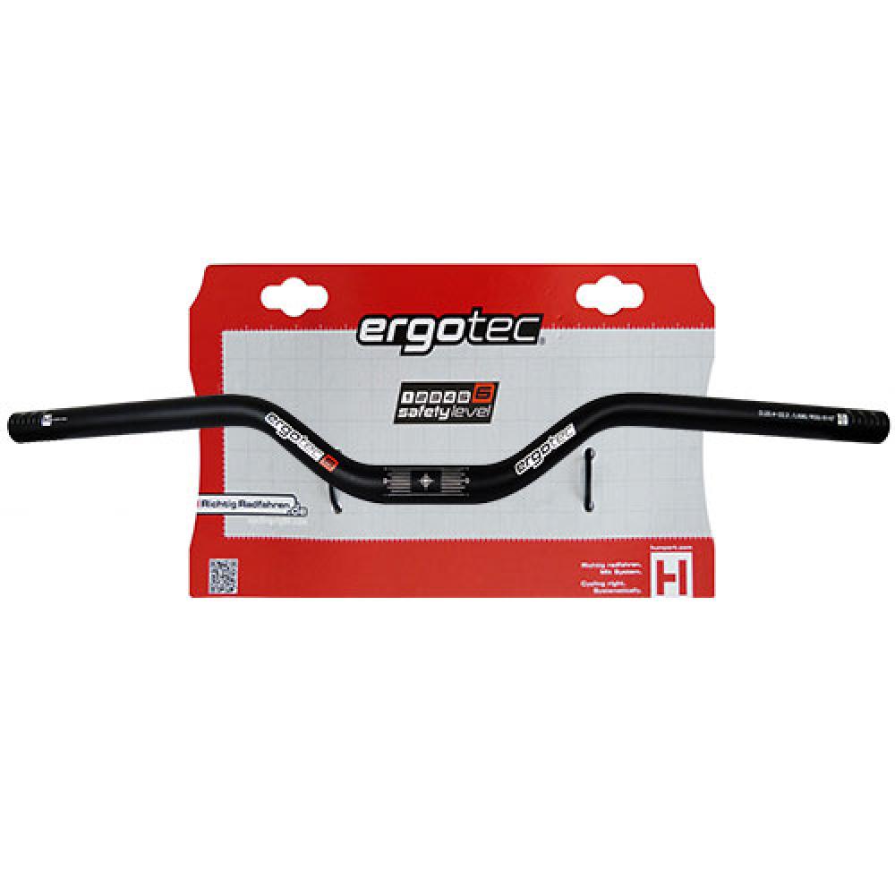 Ergotec Fahrradlenker Bügel Riser-Bar 50 Ø 25,4 mm 680 mm Höhe 50 mm 12° schwarz