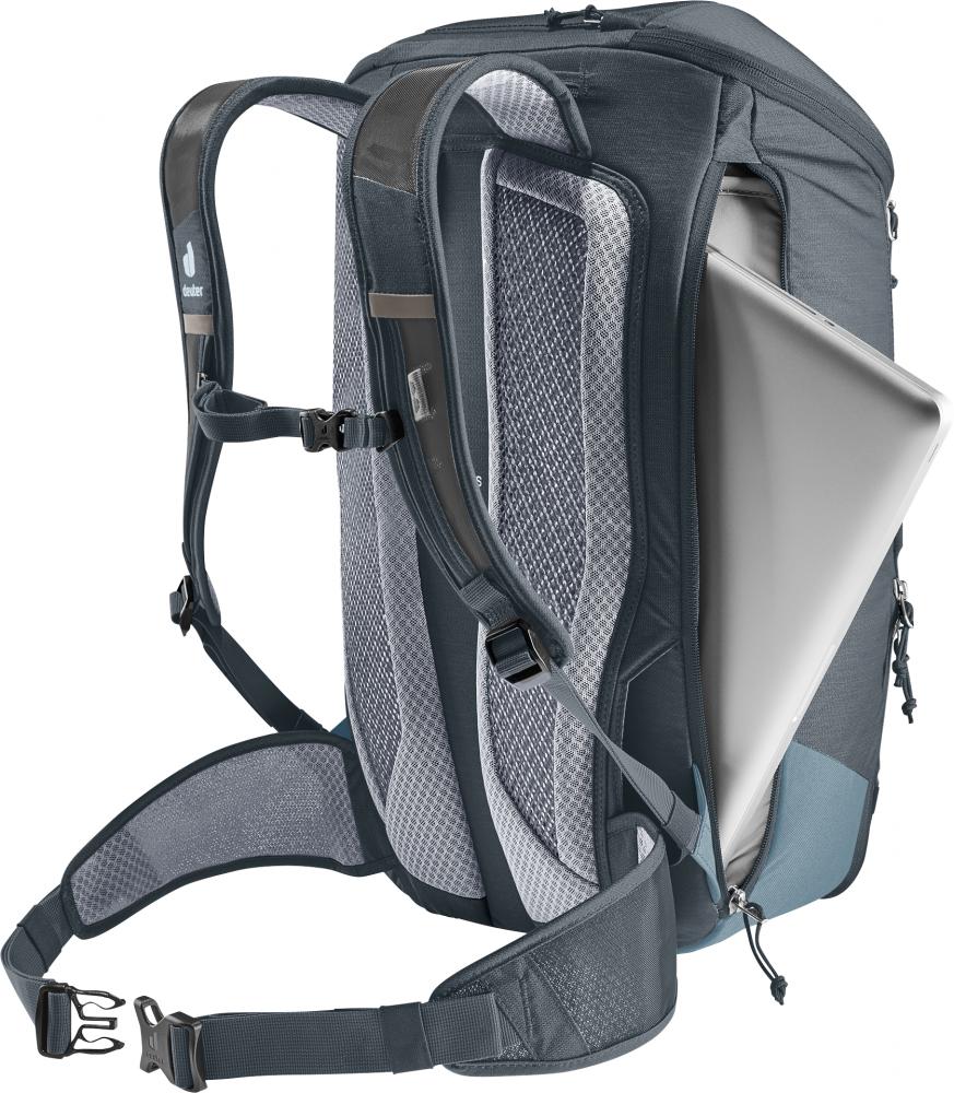 Deuter Rotsoord 25+5 Fahrradrucksack Graphite-Shale - Pendlerrucksack mit Helmhalterung
