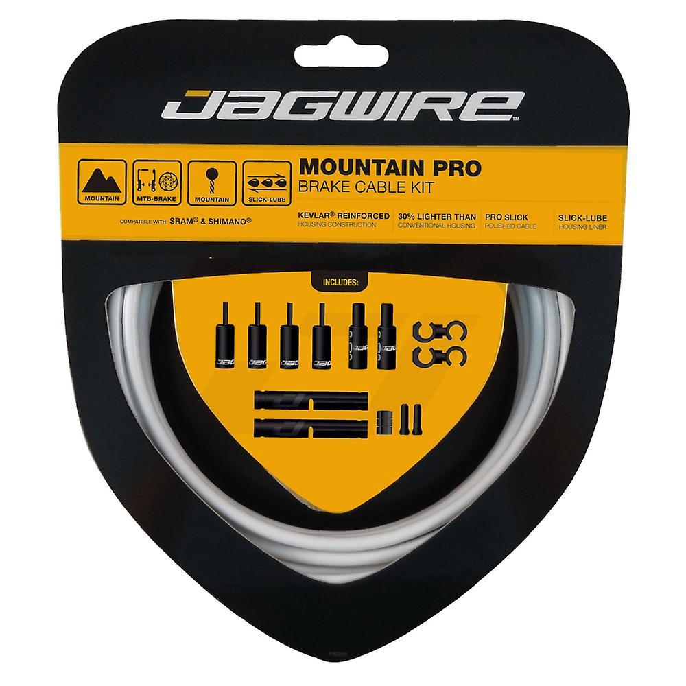 Jagwire Mountain Pro Bremszugset Weiß - Kevlar-verstärkt mit Slick-Lube Liner für MTB