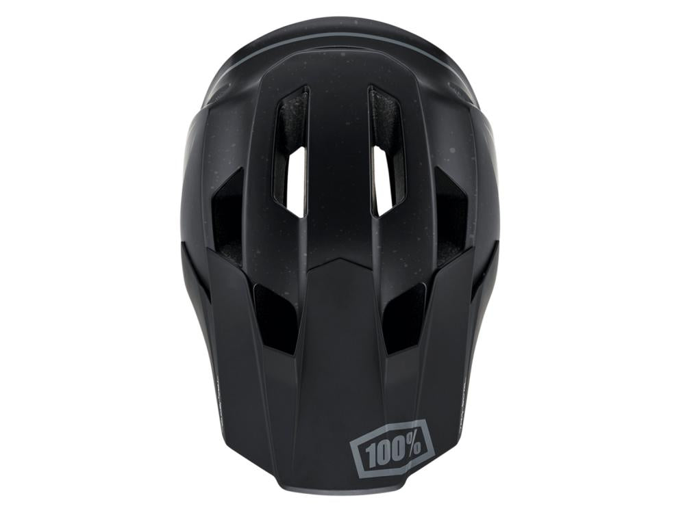 100% Trajecta helmet w/Fidlock M black - leichter Fullface-Helm mit Top-Belüftung