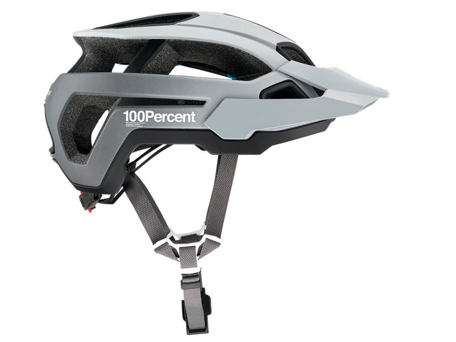 100% Altec helmet w/Fidlock L/XL Grey Fade - leichter All-Mountain-Helm mit Smartshock