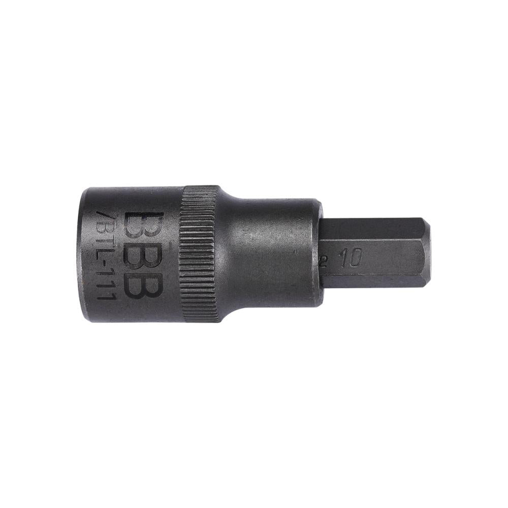 BBB Cycling BBB Innensechskantschlüssel HexPlug 10 mm Silber - präzise 1/2 Zoll Innensechskant-Nuss