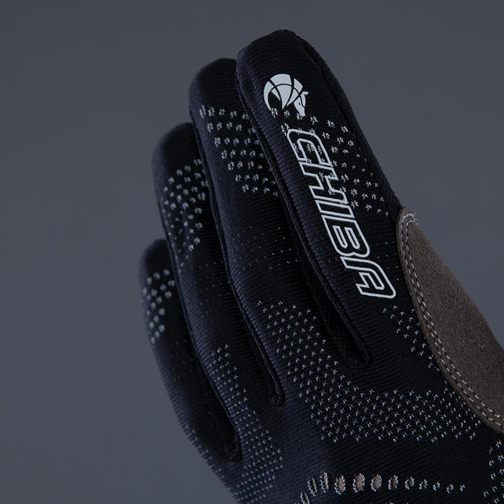 CHIBA Gel Performer - Radhandschuhe schwarz/schwarz XXL, Gelpolster, Touchfinger
