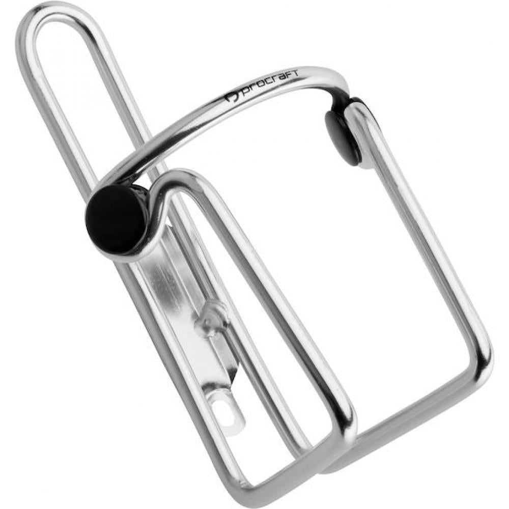 Procraft Flaschenhalter Comp Universalgröße silber - klassischer, klapperfreier Flaschenhalter