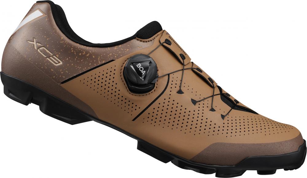SHIMANO Fahrradschuhe XC302 Herren/Damen MTB SPD Größe 45 breit Braun Fahrradschuhe