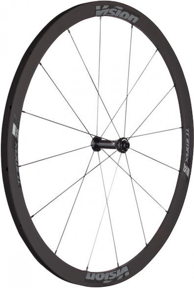 Vision Laufradsatz Trimax 35 KB Clincher 622x19 mm Schwarz - schneller Allround-Laufradsatz