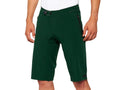 100% Celium Shorts 32" Forest Green - ultraleichte All-Mountain Bikeshorts mit 4-Wege-Stretch