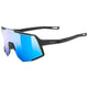 uvex Sequenze Black Matt - Mirror Blue Sportbrille, Einheitsgröße