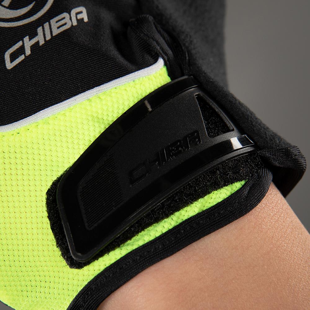 CHIBA Cool Air - Radhandschuhe neongelb, XL, atmungsaktiv mit Gelpolsterung