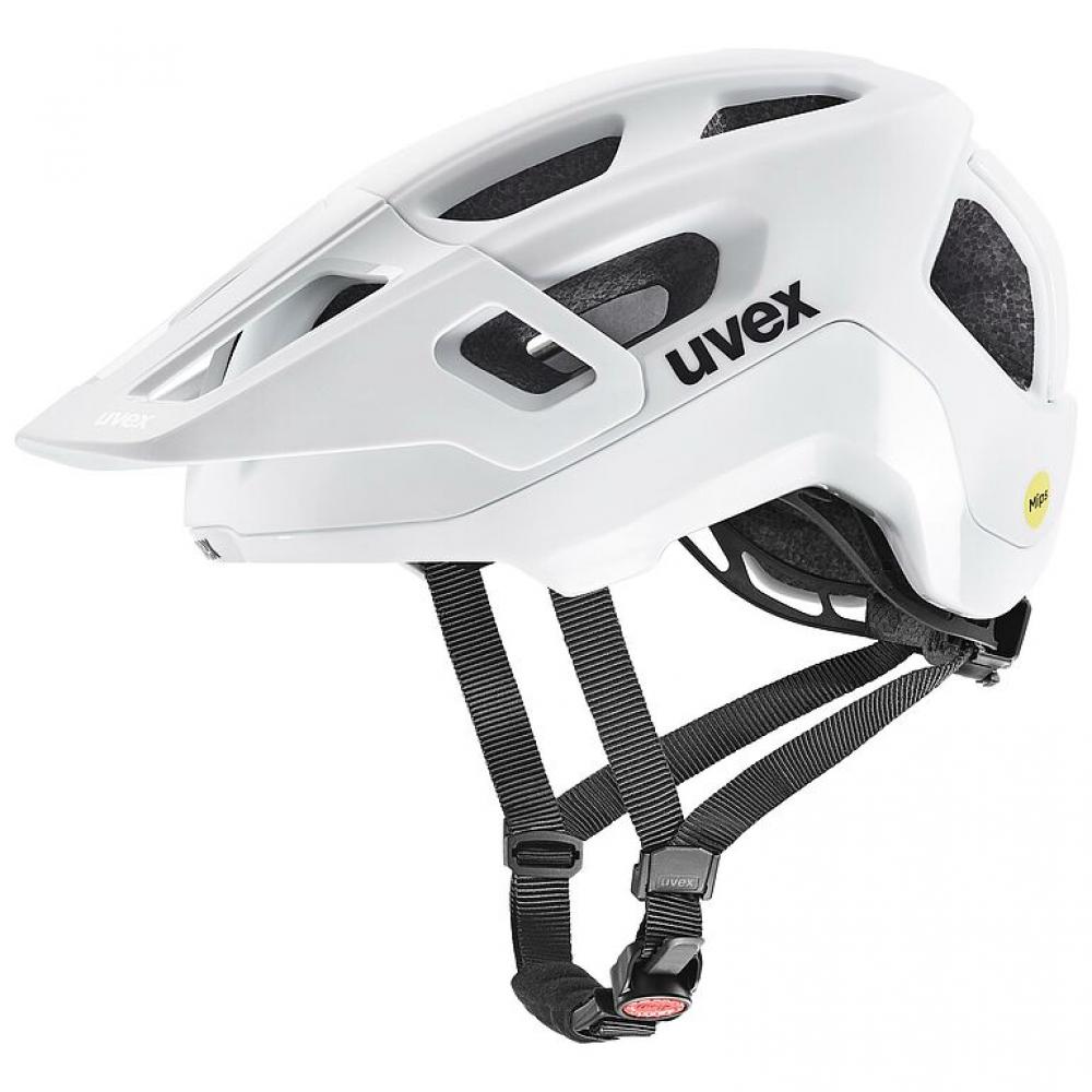 uvex react MIPS Fahrradhelm white matt 59-61cm, mit MIPS-Schutzsystem für Rotationsaufprallschutz, 14 Lüftungen, 3D IAS Größenanpassung, EN 1078 zertifiziert