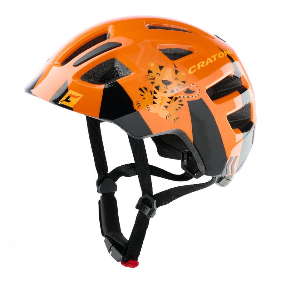 Cratoni Kinderhelm Maxster Kid Tiger orange glänzend S/M 54 bis 56cm
