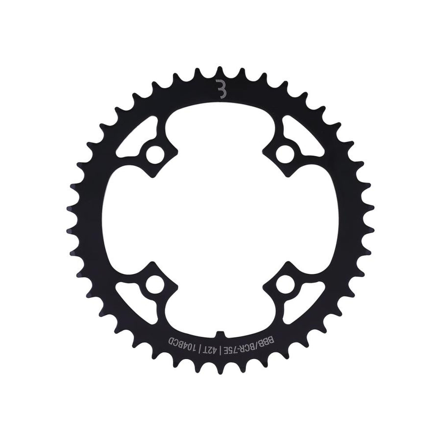 BBB Cycling chainring E-bikeGear steel 42T 104 Schwarz - robustes E-Bike-Kettenblatt