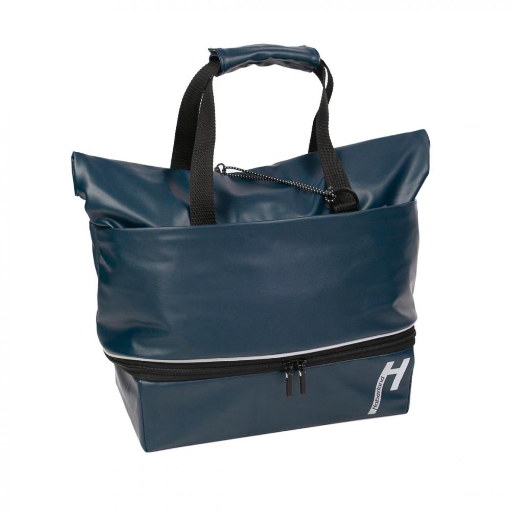 Haberland Gepäckträgeraufsatztasche Lena blau - praktische Racktime 1.0 Transportlösung