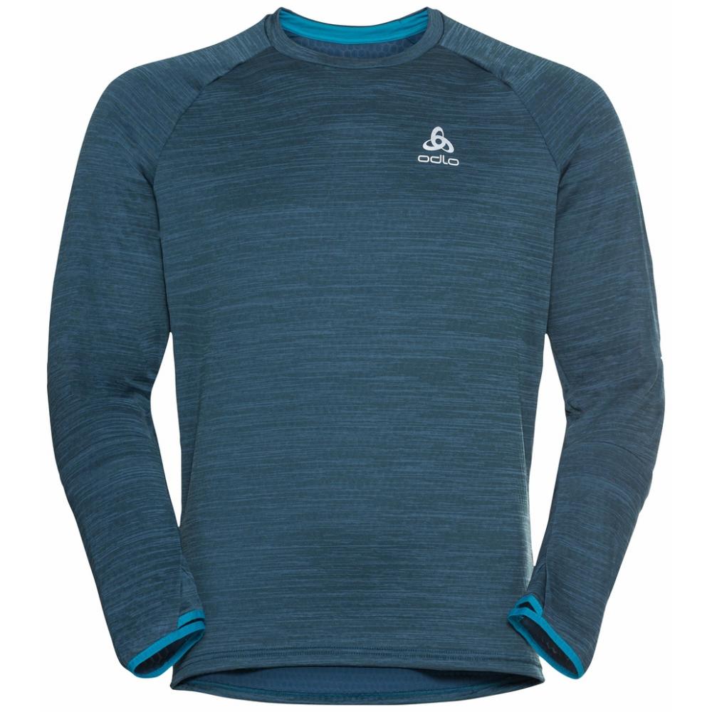 Odlo Men Mid Layer Run Easy deep dive melange Größe XL