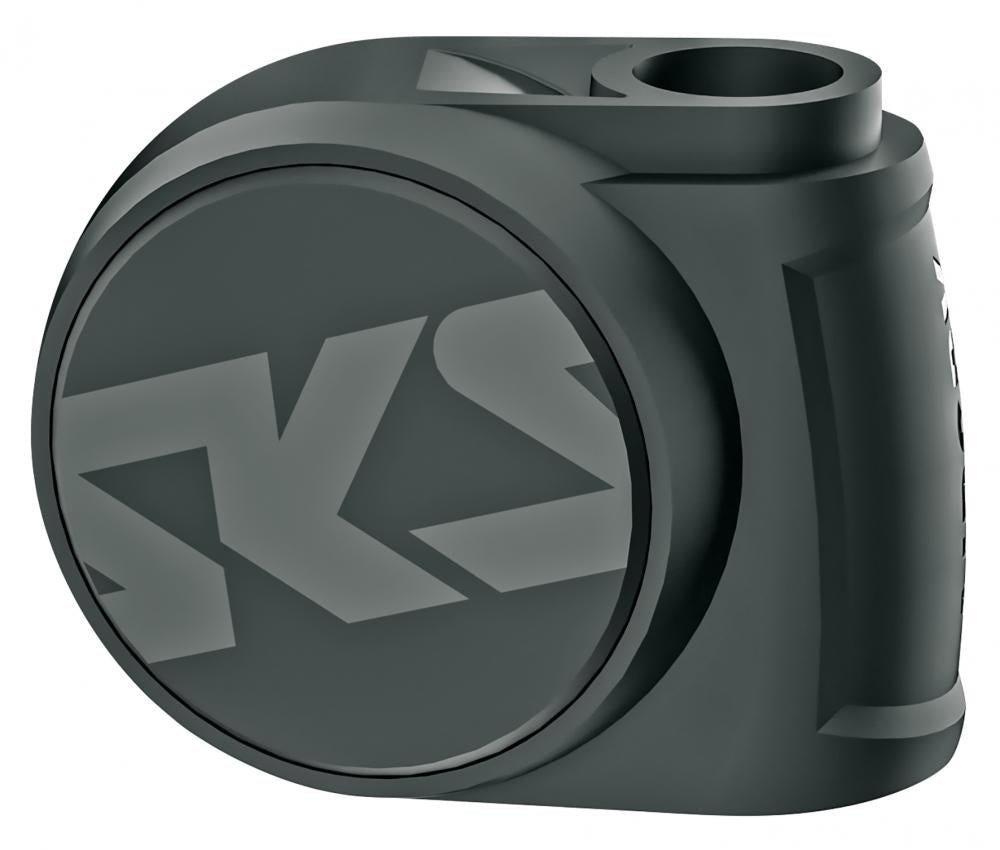 SKS Airspy AV Reifendrucksensor Set für AV/DV Ventile, Bluetooth/ANT+, Echtzeit-Luftdrucküberwachung, wasserdicht, inkl. Diebstahlschutz, schwarz
