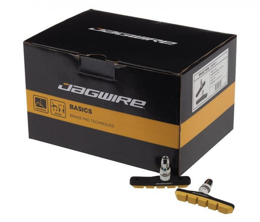 Jagwire Mountain Sport V-Brake Bremsschuhe Gelb - All-Weather Comp-Mischung