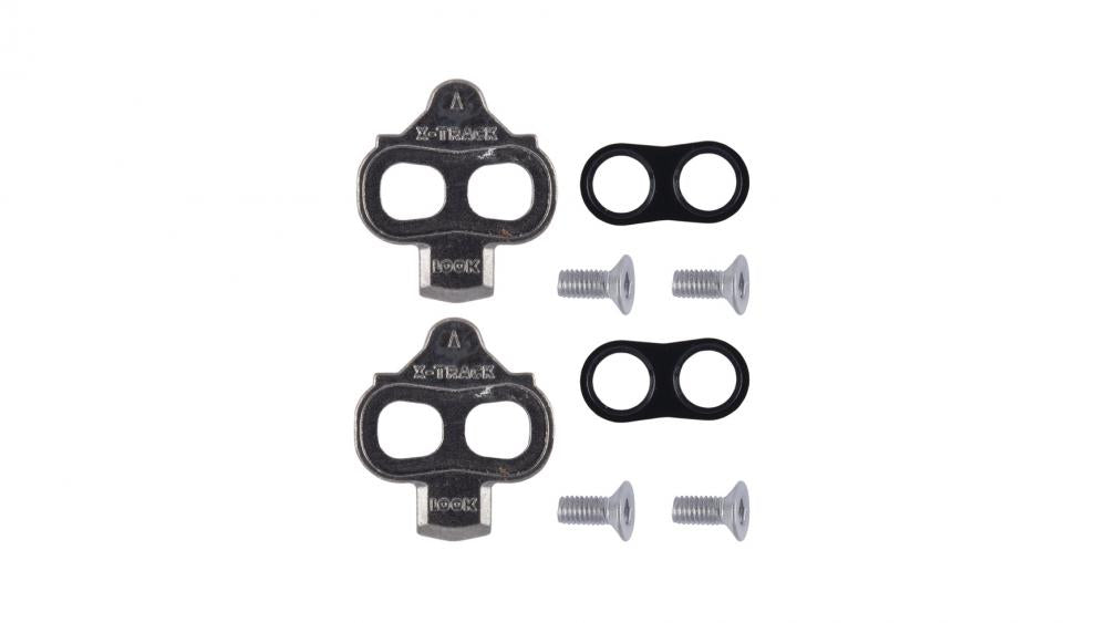 Look X-Track Pedalplatten grau, SPD kompatibel, 6° Bewegungsfreiheit, inkl. Schrauben